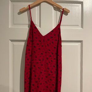 Reformation Red Mini Slip Dress - XS